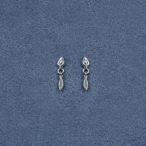 SALE E PEPE胡椒盐·纯银小鱼耳钉 镀金