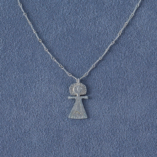 【宋茜同款】SALE E PEPE 胡椒盐 纯银海神吊坠项链 镀金