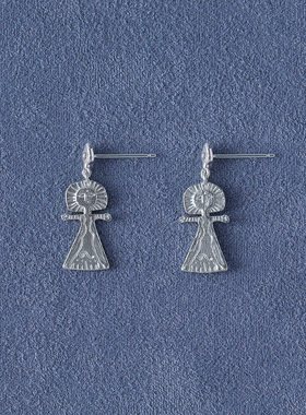 SALE E PEPE 胡椒盐 纯银海神耳环