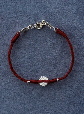 SALE E PEPE胡椒盐·纯银圆盘红绳手链 新年限定 礼物