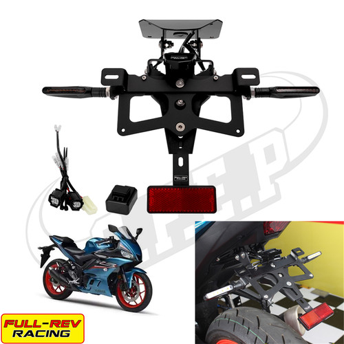 FULL-REV适用雅马哈 R3/MT-03 2015-2024 改装带LED灯短尾牌照架
