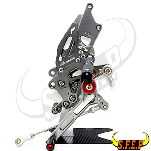 适用川崎 Kawsaki Ninja 250R 2008-2012 改装升高脚踏 脚套总成