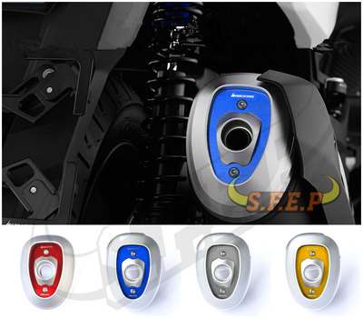 BIKERS适用佛沙300排气管尾盖