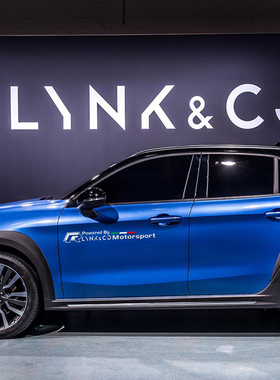 专用于领克01020305车门贴改装R侧门贴纸盖划痕意大利旗反光贴纸