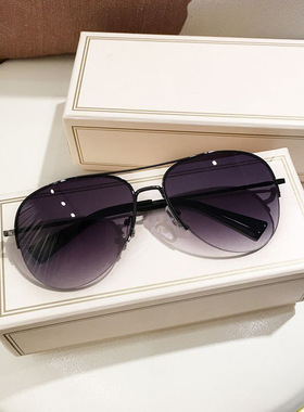 金属框茶色蛤蟆镜司机墨镜男女登山骑行眼镜防紫外线开车太阳镜潮