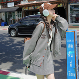 现货刺绣亮片格子字母棒球服外套半裙套装295-888-P170-K235，女装套装/套裙，浙宝295