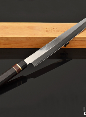 福络依德大马士革刺身刀三文鱼专用刀专业鱼生刀vg10厨刀柳刃先丸