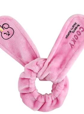 家居网红女束发带洗脸松紧头饰发箍LINE韩国BT21可爱卡通刺绣款