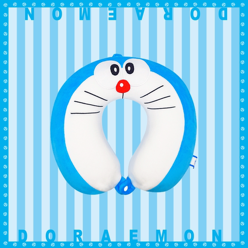 屈臣氏贝酷哆啦A梦记忆棉U型颈枕记忆棉柔软慢回弹U型学生抱枕