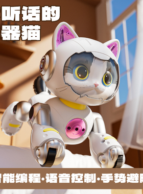 4DRC新款AI人工智能机器猫遥控儿童玩具1到3岁小男女孩生日礼物