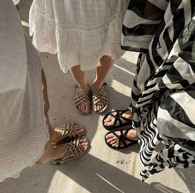 NomadicStateOfMind草编凉鞋