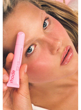 rhode回归色 海莉hailey甜蜜粉色jelly bean 有色唇膏唇釉唇彩