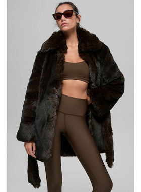 alo新款 Faux Fur Starstruck Coat人造毛皮星光外套宽松舒适保暖