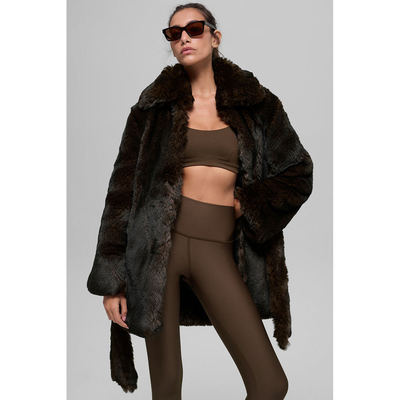 alo新款人造毛皮外套保暖宽松