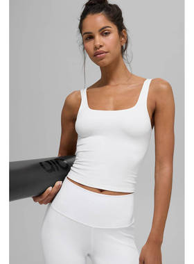 alo新款 Softsculpt Tank高性能双层柔软运动瑜伽背心 健身瑜伽