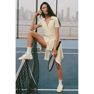 新款 Knit针织短款 套装 Sweater 性感短裤 Club Tennis alo Polo衫