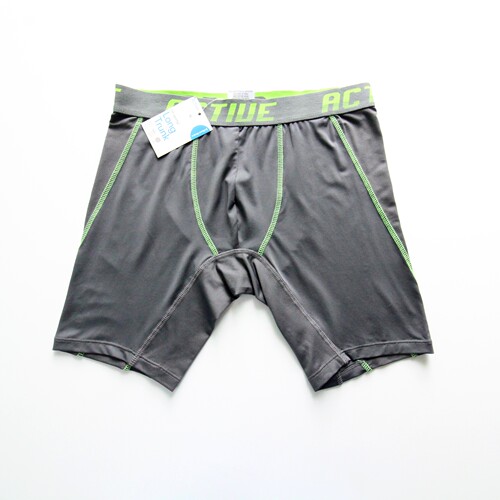 外贸男士冰丝透气平角裤加长款