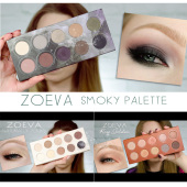 烟熏玫瑰可可色德国 流行南瓜色 现货 Zoeva10色绝美眼影盘
