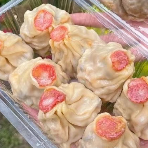 大肉包上海香肠馅料烧麦图片