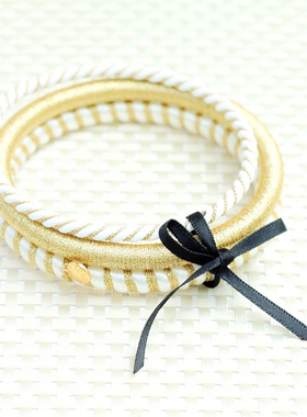 两色三根手镯组合女欧美饰品配饰休闲百搭白色金色黑色