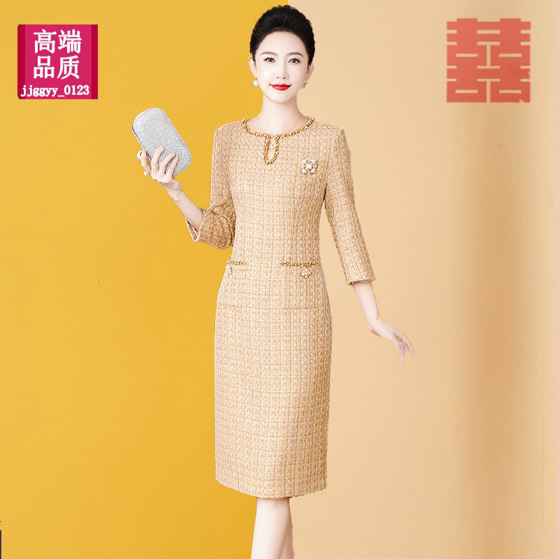 高端妈妈结婚旗袍礼服喜服平时可穿中老年2025新款高贵年轻婚宴装