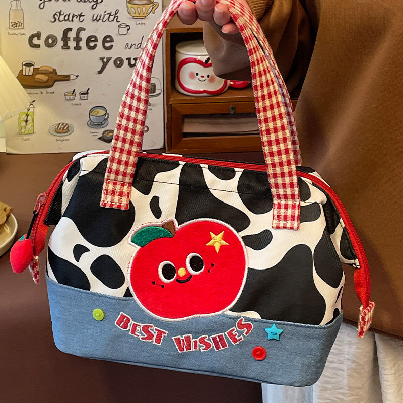 默默爱 可爱保温饭盒袋加厚铝箔带饭餐包上班族大容量手提通勤包,收纳整理,饭盒袋,淘宝优惠券,粉丝福利购,淘宝优惠卷