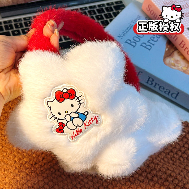 默默爱可爱毛绒耳罩冬季骑车防风