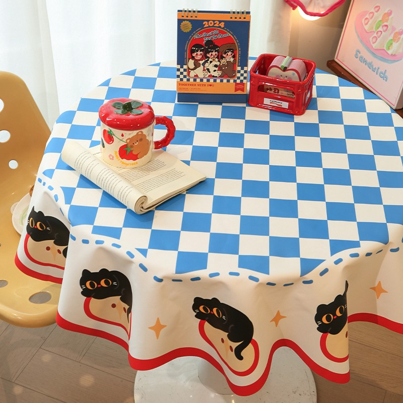 默默爱圆形圣诞节装饰氛围桌布