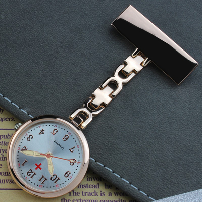 新款护士表医生用怀表电池夜光卫校学生考试防水护士医用胸表挂表