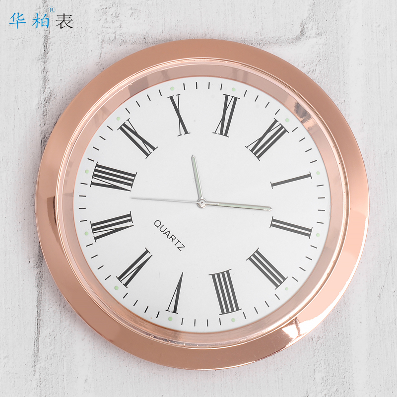 表胆表头合金汽车钟表走时精准台式工艺钟胆石英冰箱用表免费刻字