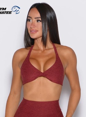 代购BOMBSHELL女DRAGONFLY BRA挂脖扭结细带可调节运动文胸