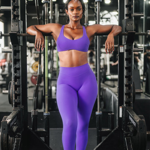 代购ALPHALETE阿尔法女DIP BACK LEGGING中腰速干裸感健身长裤