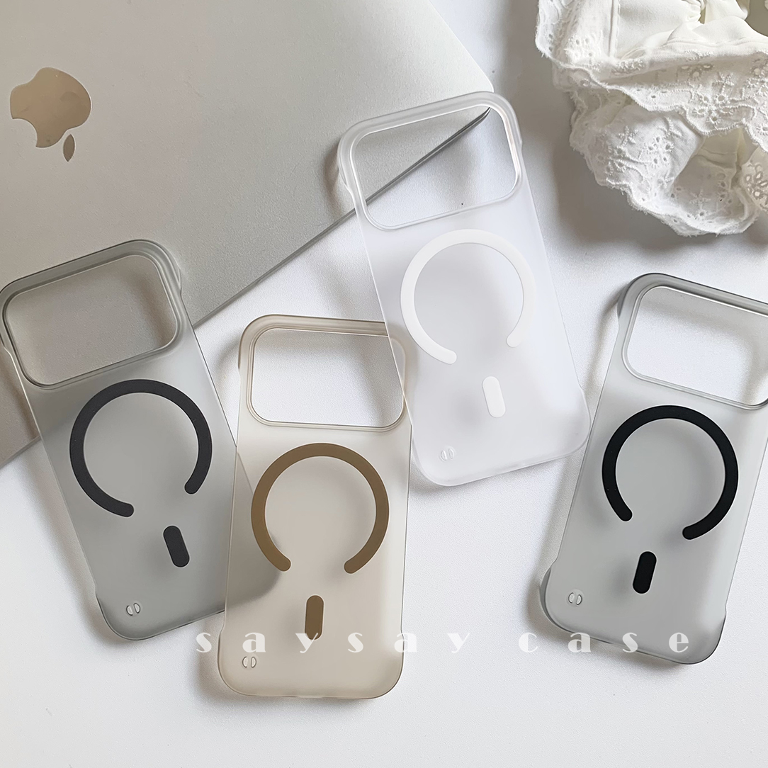 一壳所磁吸【无边裸感】适用苹果iPhone17Promax手机壳简约磨砂硬壳