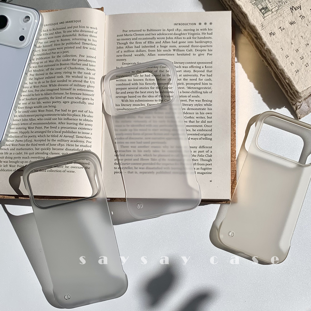 一壳所肤感磨砂无边适用苹果iPhone17Promax手机壳简约16纯色硬壳