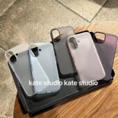 小红书 13简约16 超薄磨砂肤感硬壳苹果13手机壳iphone16promax硬壳15新款 kate 手机壳版