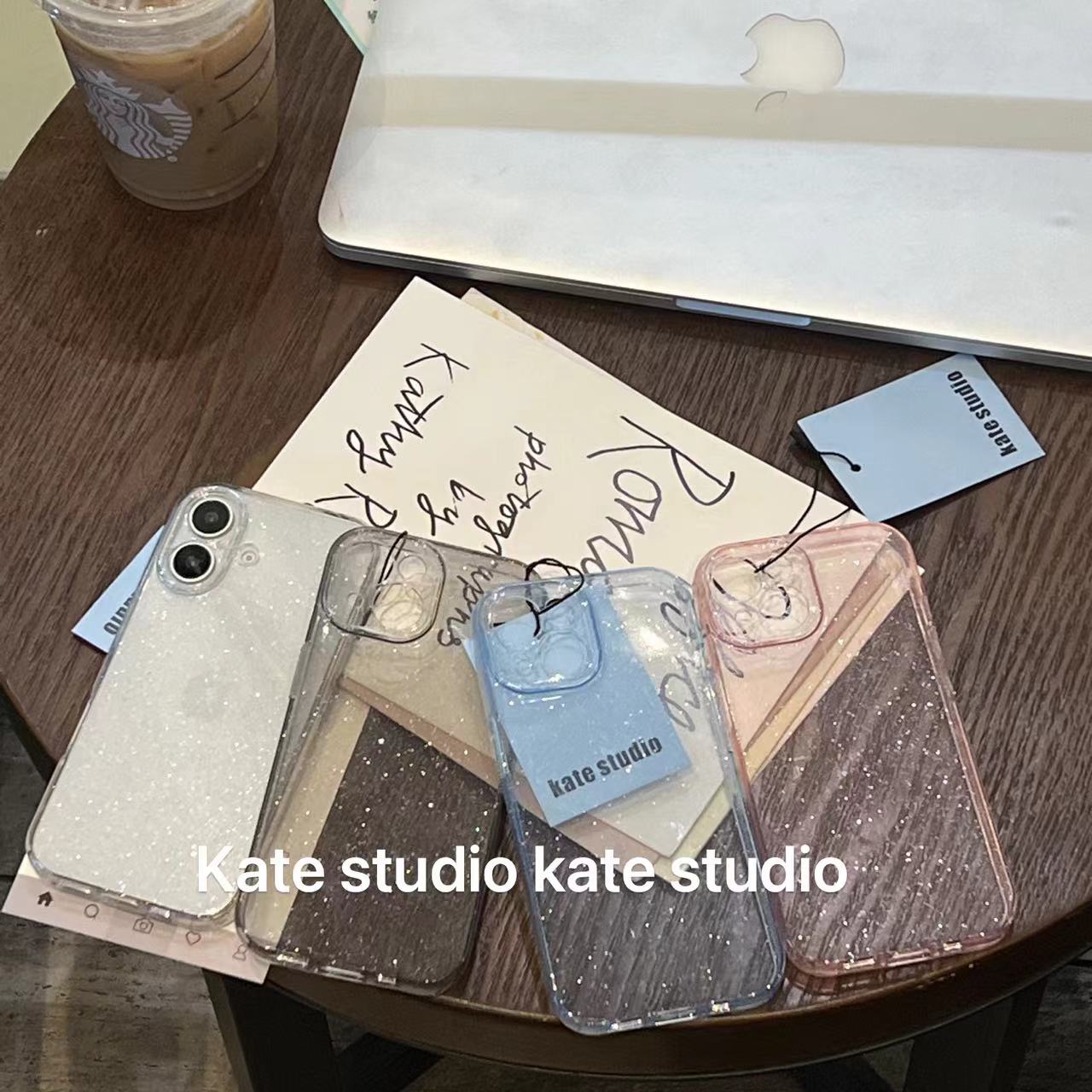 小红书 kate（手机壳版）闪粉手机壳适用iPhone16PROMAX全包氛围感16手机壳13/14爆闪软壳