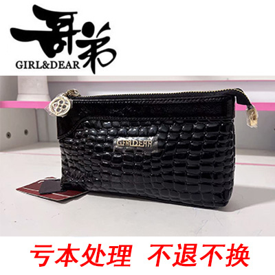 手包女牛皮夏季特价哥弟鳄鱼纹