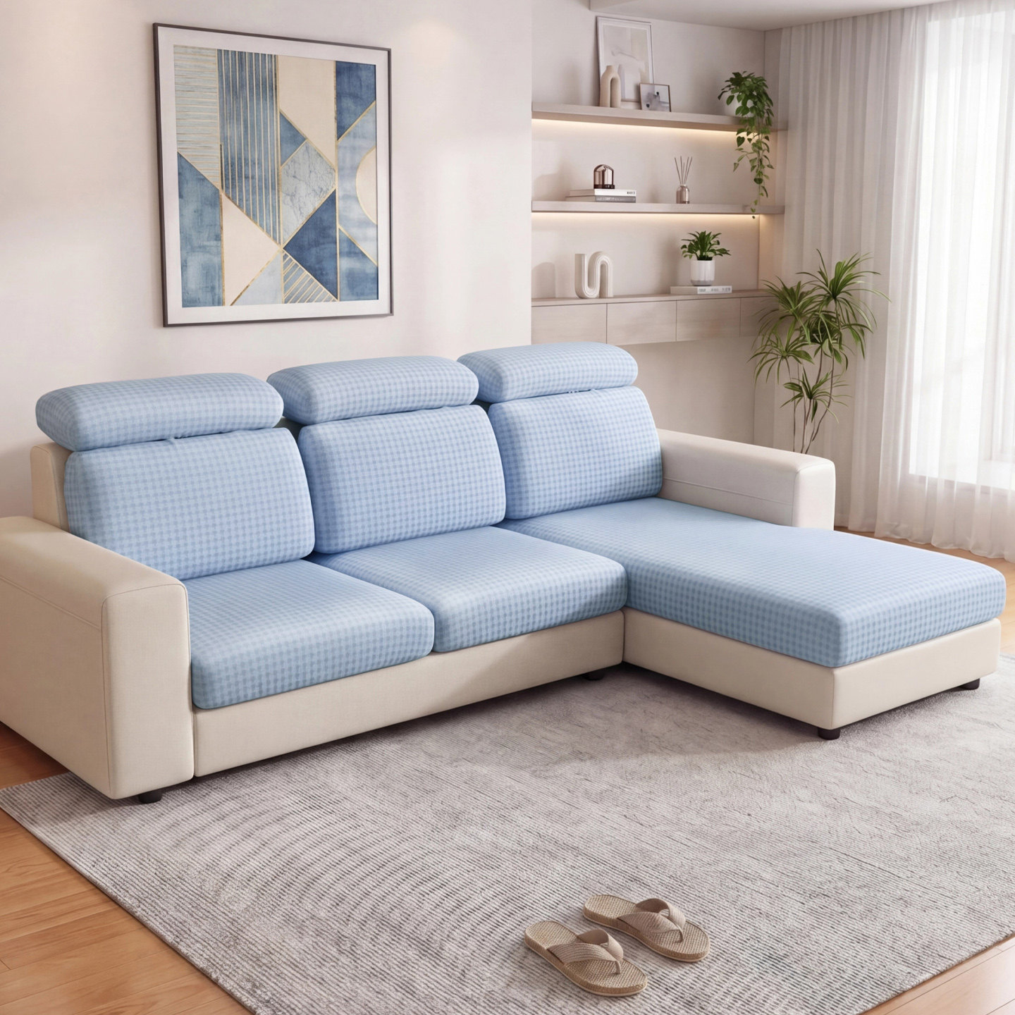 星冰豆新款夏天厚实冰感冰凉垫凉感丝沙发笠冰丝沙发套罩通用型