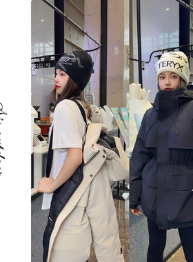 -30°C抗风大幂幂同款山系防水冲锋衣羽绒服90绒男女同款GC240201