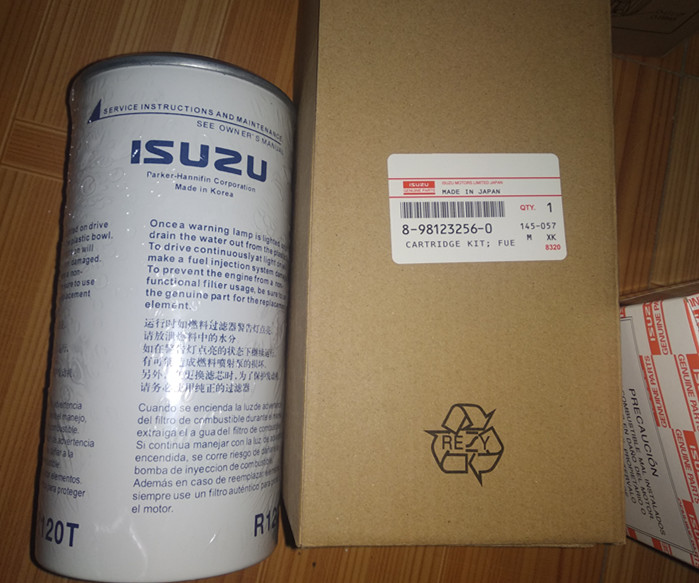 适用五十铃柴油发动机泵车卡车底盘油水分离器滤芯8-98123256-0