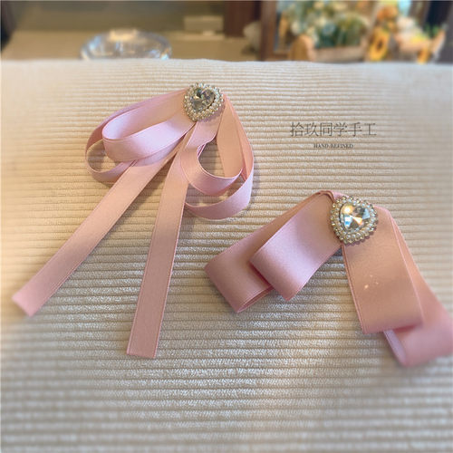 仙女风甜美百搭粉色香风胸针别针