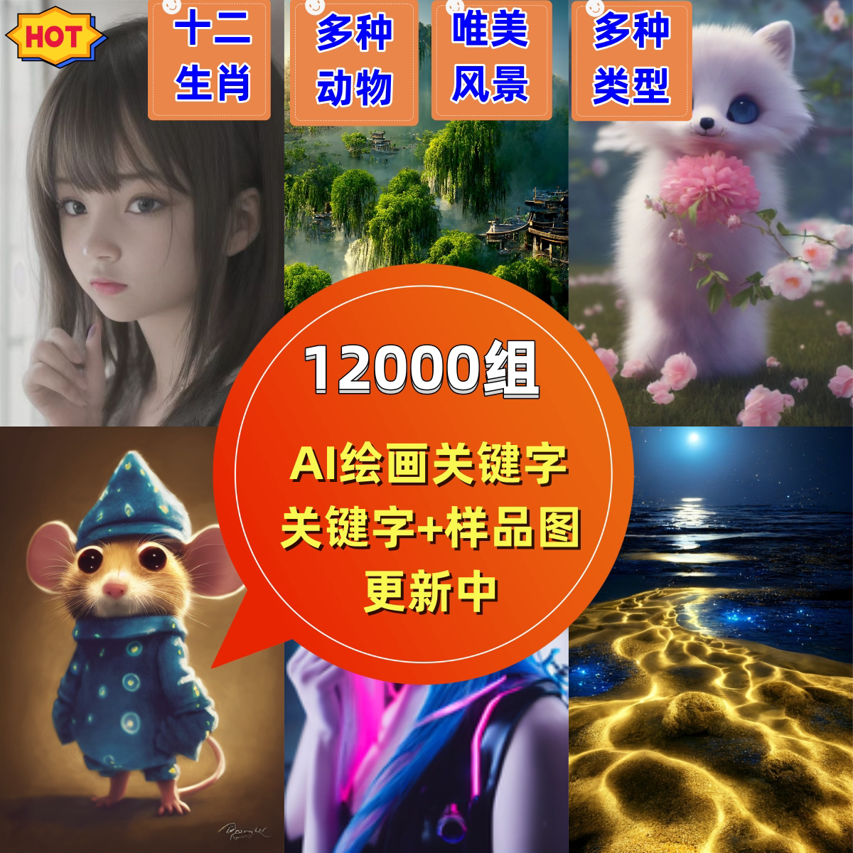 Ai绘画关键词描述语Midjo设计素材/源文件