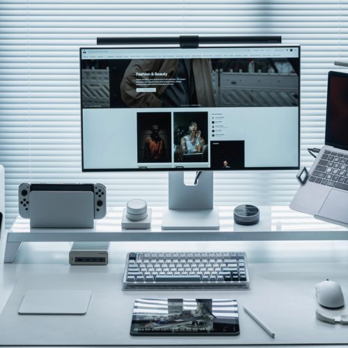 PCdock显示器增高架无线充神光版