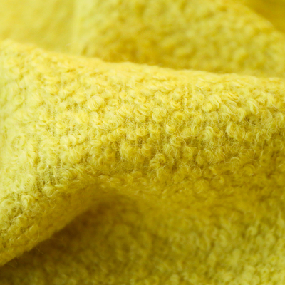 设计师圈圈提花编织羊毛面料布料