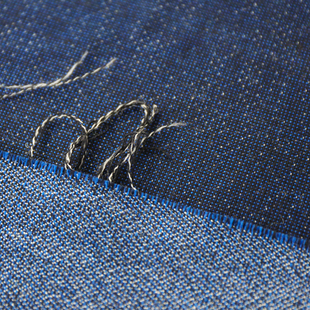 意大利进口蓝白黑杂色细腻双面双色可揭开编织生羊毛设计师布料