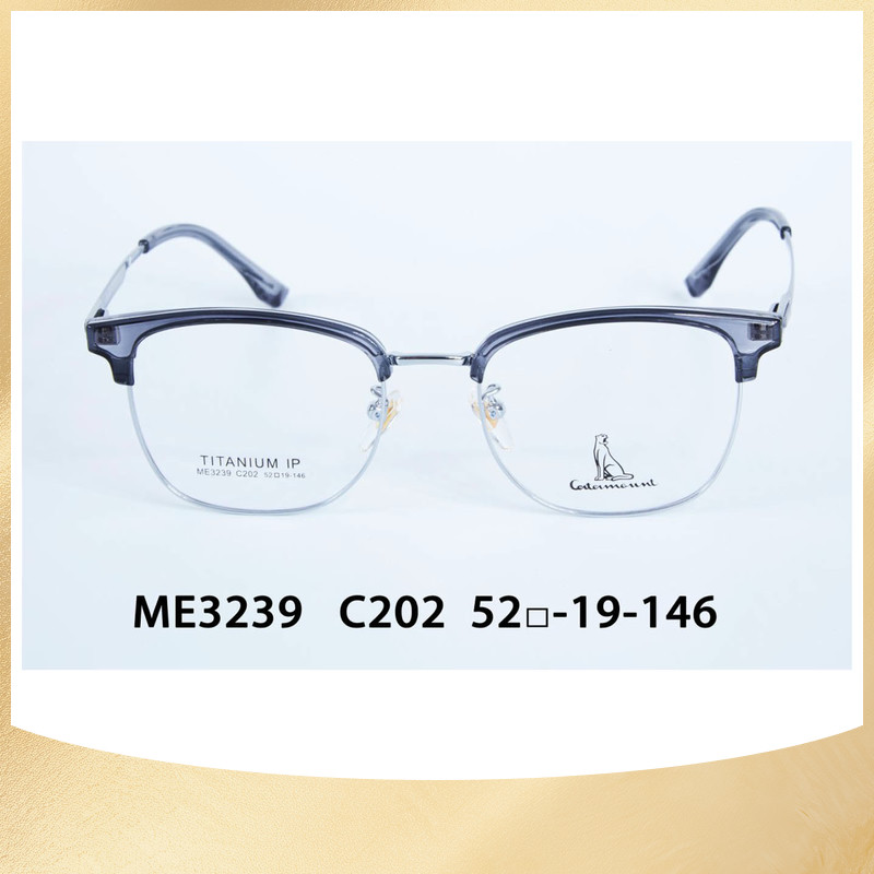 美洲豹镜架通用眉线框B钛框架