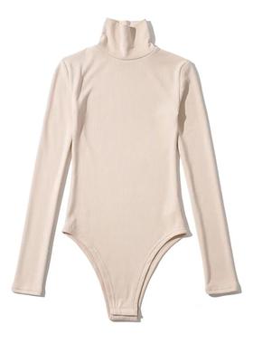 加绒保暖秋冬季内搭紧身高领上衣连裤一体式连体打底衫女长袖T恤