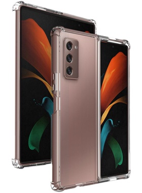 适用于三星Z Fold2 5G软壳手机套折叠屏透明fold3保护壳F9160 W21 F9260 F9360 FOLD4硬壳W22 W23男女硅胶