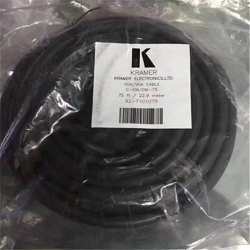 KRAMER克莱默VGA高清线电视投影仪工程线3+9纯铜全密闭铜网22.9米