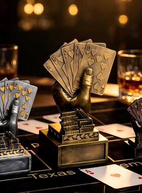 德州扑克周边摆件配件比赛冠军奖杯大号纪念定制定做创意新款奖杯